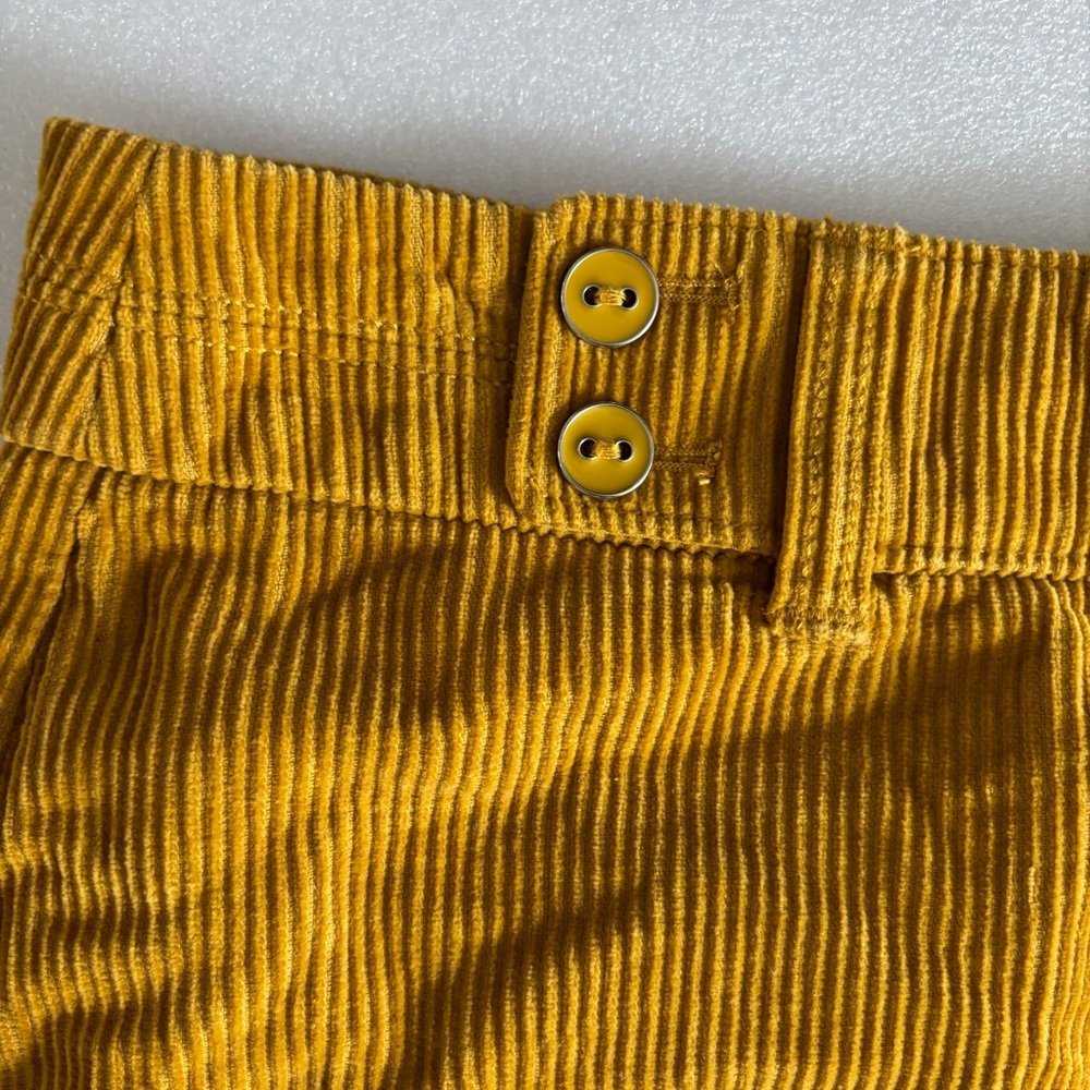 Ann Taylor Loft Yellow Corduroy Skirt Size 4 - Picture 3 of 10
